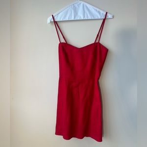 Reformation Red Mini Dress